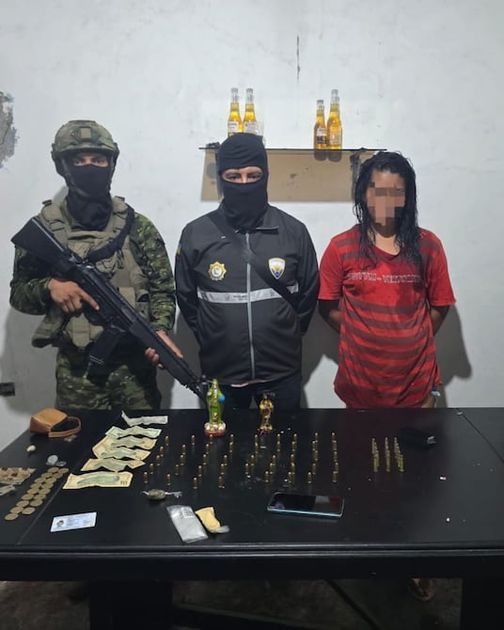 Fuerzas Armadas desmantelan narcofiesta y capturan a 'Colorado' en Santa Lucía