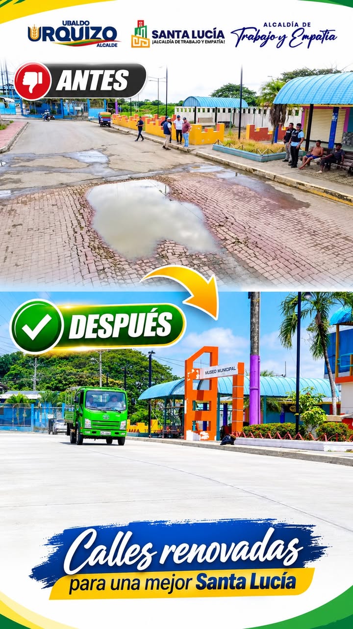 Santa Lucía renueva sus calles con hormigón para mejorar la movilidad y seguridad vial
